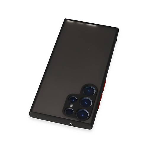 Galaxy S23 Ultra K�l�f Montreal Silikon Kapak - Siyah