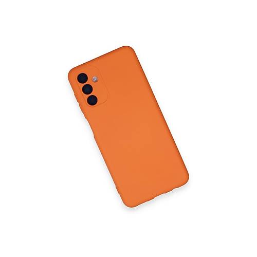 Galaxy A14 4G K�l�f Nano i�i Kadife Silikon - Turuncu
