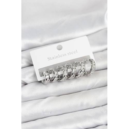 316L �elik G�m�� Renk Su Yolu Halka K�pe Seti