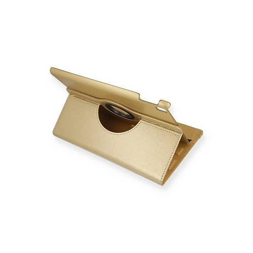 iPad 10.2 (7.nesil) K�l�f 360 Tablet Deri K�l�f - Gold