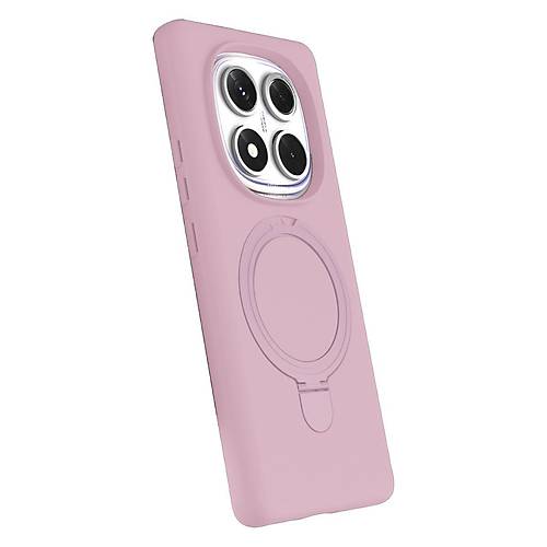 Redmi Note 14 Pro 5G Regal Magsafe Standl� Kapak - A��k Pembe