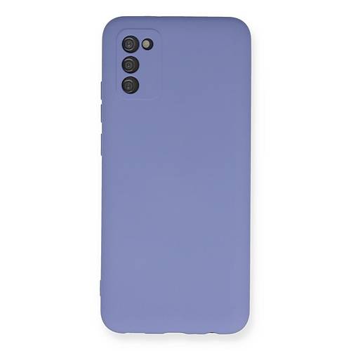 Galaxy A03S K�l�f Nano i�i Kadife Silikon - Lila