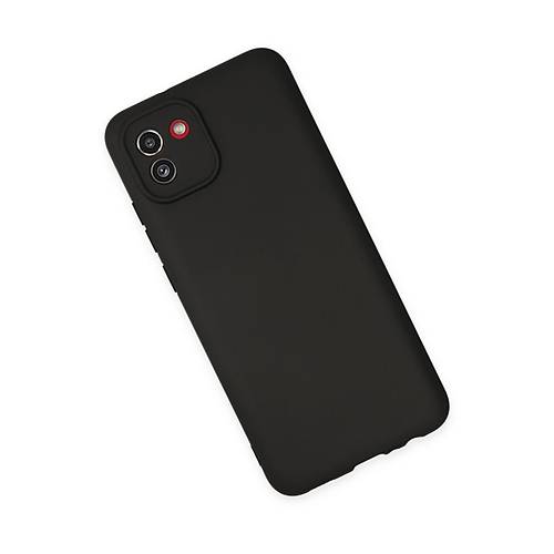 Galaxy A03 K�l�f First Silikon - Siyah