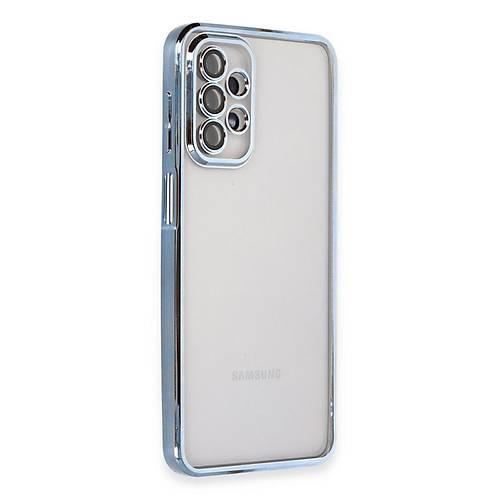 Galaxy A23 4G K�l�f Razer Lensli Silikon - A��k Mavi