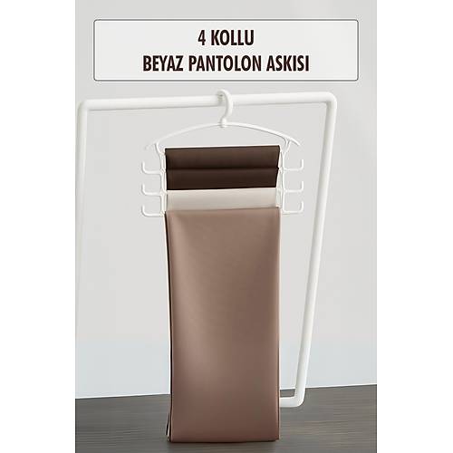Beyaz Pantolon Ask�s� & Dolap D�zenleyici Ask�