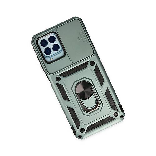 Galaxy M33 K�l�f Pars Lens Y�z�kl� Silikon - Ye�il