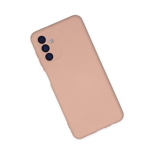Galaxy A04S K�l�f Nano i�i Kadife Silikon - Pudra