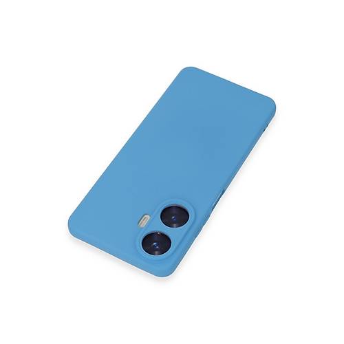 Realme C55 K�l�f Nano i�i Kadife Silikon - Mavi