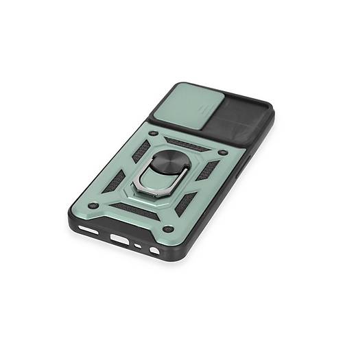 Realme C35 K�l�f Pars Lens Y�z�kl� Silikon - Ye�il