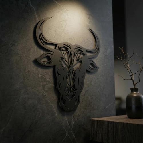 Geometrik Bo�a Duvar Tablosu MDF Lazer Kesim Modern Duvar S�s� Minimal Bo�a Fig�rl� Dekor