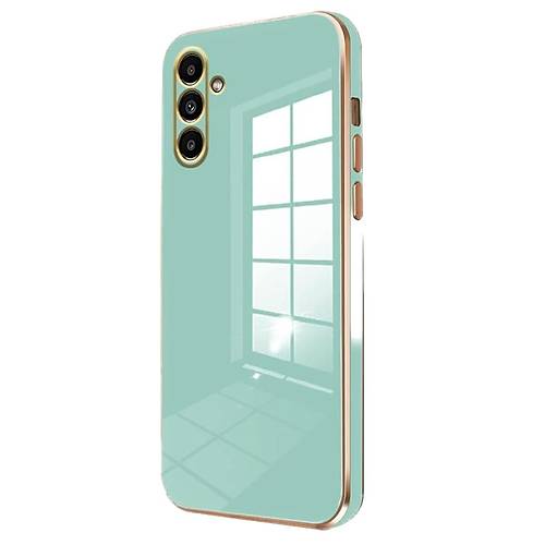 Galaxy A55 5G K�l�f Volet Silikon - A��k Ye�il