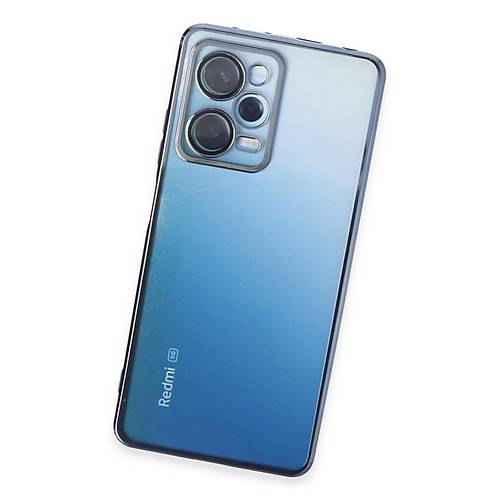 Redmi Note 12 Pro 5G K�l�f Razer Lensli Silikon - A��k Mavi
