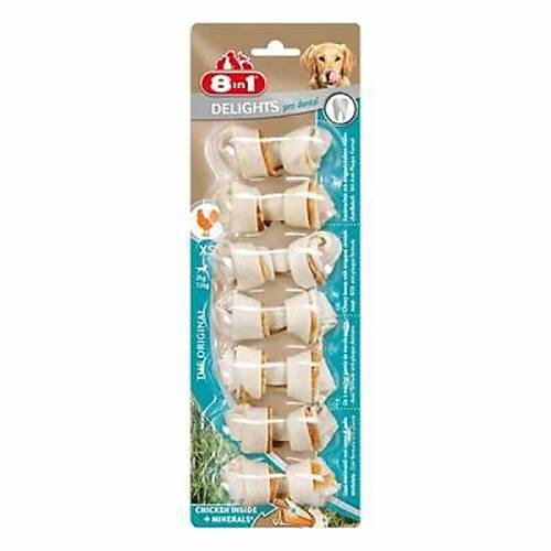 Delights Pro Dental Bones D���ml� Tavuklu A��z Bak�m Kemik K�pek �d�l� XS 84 Gr