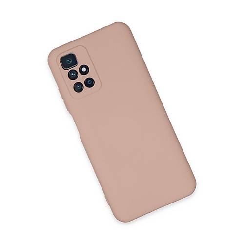 Redmi 10 2022 K�l�f Nano i�i Kadife Silikon - Pudra