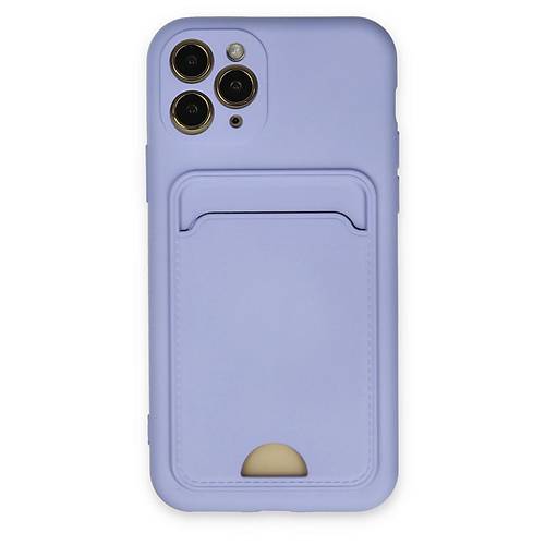 iPhone 11 Pro K�l�f Kelvin Kartvizitli Silikon - Lila