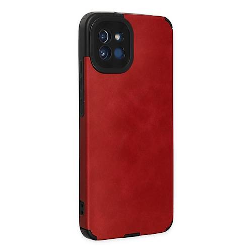 Galaxy A03 K�l�f Loop Deri Silikon - K�rm�z�