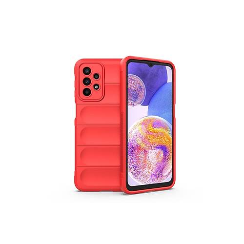 Galaxy A23 4G K�l�f Optimum Silikon - K�rm�z�