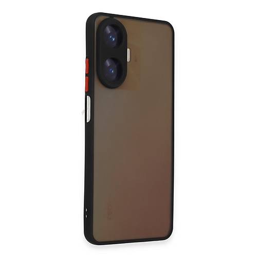 Realme C55 K�l�f Montreal Silikon Kapak - Siyah