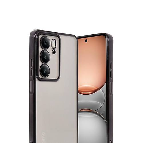 Realme C75 4G K�l�f Razer Lensli Silikon - Siyah