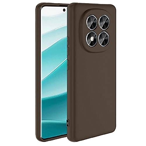 Redmi Note 14 Pro 5G K�l�f First Silikon - Kahverengi