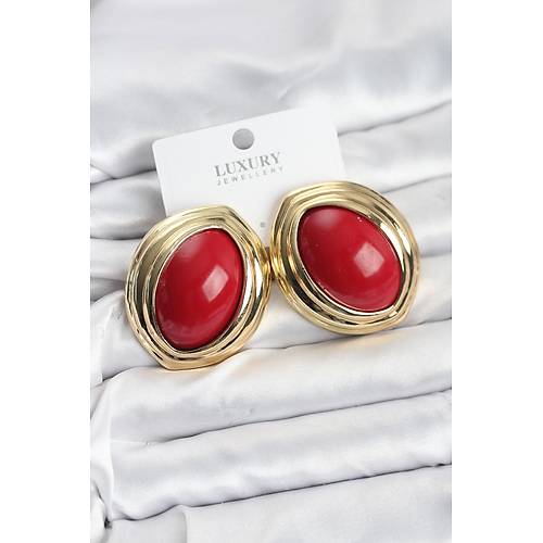 Pirin� K�rm�z� Badem Model Vintage Gold Kad�n K�pe