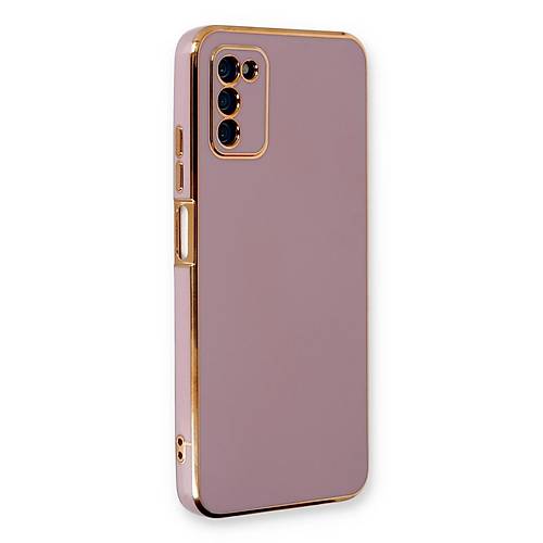 Galaxy A03S K�l�f Volet Silikon - Mor