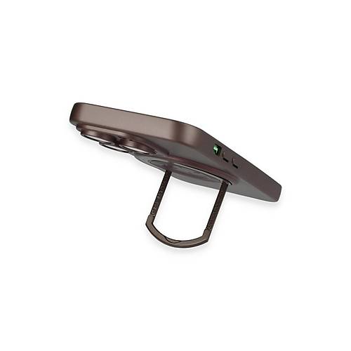 iPhone 13 Pro K�l�f Lukka Magneticsafe Kapak - Kahverengi