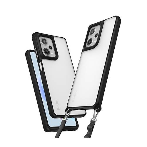 Redmi Note 12 Pro 5G K�l�f Penta Silikon K�l�f - Siyah