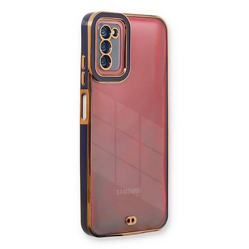 Galaxy A03S K�l�f Liva Lens Silikon - Mavi