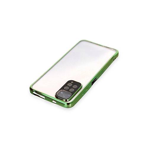 Redmi Note 11 K�l�f Razer Lensli Silikon - Ye�il