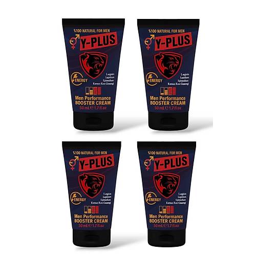 Y-Plus K�rm�z� Kore Ginsengli Natural Men Booster Cream 50 ml X 4 Adet