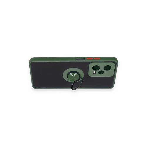 Redmi Note 12 5G K�l�f Montreal Y�z�kl� Silikon Kapak - Ye�il
