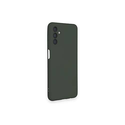Galaxy A14 4G K�l�f Nano i�i Kadife Silikon - Koyu Ye�il
