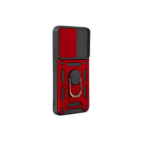 Galaxy S24 K�l�f Pars Lens Y�z�kl� Silikon - K�rm�z�