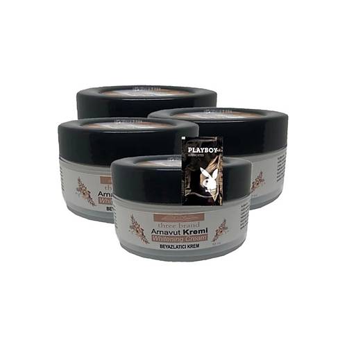 Three Brand 4'l� Birden Arnavut Kremi Whitening Cream B�lgesel Akl�k Kremi 50 ml + 1 Hediye Jel