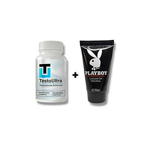 Magna Rx+ Erkeklere �zel B�lge Destekleyici 60'L�  + Playboy Kayganla�t�r�c� 50 Ml
