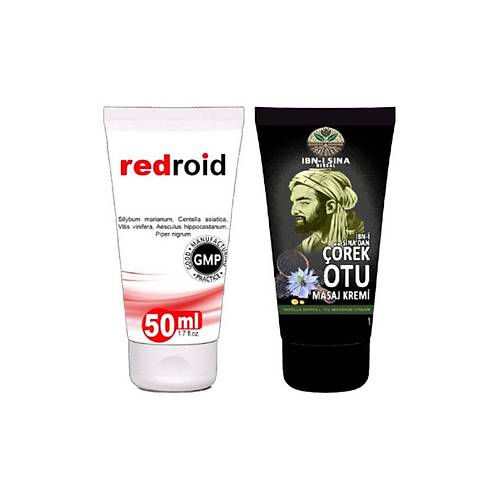 Redroid Rahatlat�c� Bak�m Kremi 50 ml+�bn-i Sina ��rek Otu Kremi 50 ml