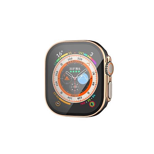 Watch Ultra 49mm Legend Caml� Kasa Ekran Koruyucu - Siyah-Gold