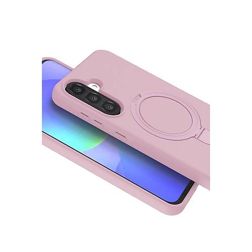 Galaxy A26 Regal Magsafe Standl� Kapak - A��k Pembe