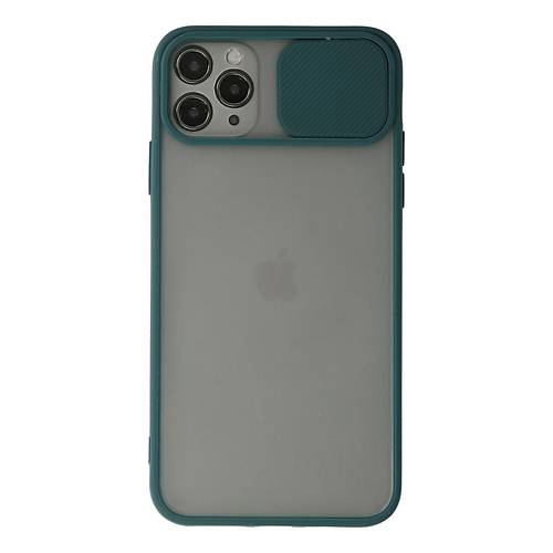 iPhone 11 Pro K�l�f Palm Buzlu Kamera S�rg�l� Silikon - Ye�il