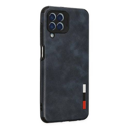 Galaxy M33 K�l�f Loop Deri Silikon - Lacivert