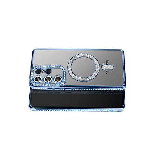Galaxy S26 Ultra Joke Simli Magneticsafe K�l�f - Mavi