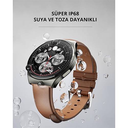 AUKEY SW-2U-GY AKILLI SAAT 3.6CM AMOLED EKRAN VE 15 G�N P�L �MR� IP68 GR�