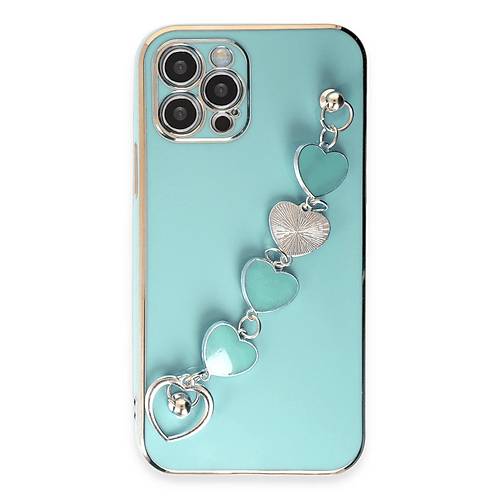 iPhone 12 Pro K�l�f Esila Silikon - Su Ye�ili