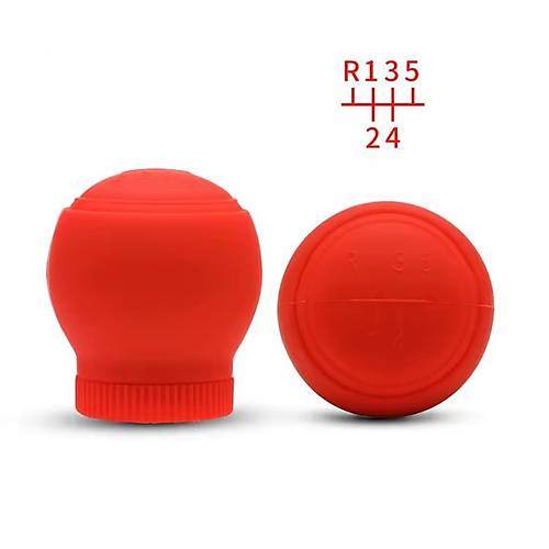 5 �leri Silikon Vites Topuzu K�l�f� Yuvarlak K�rm�z�