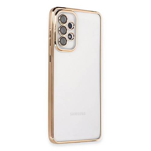 Galaxy A73 5G K�l�f Razer Lensli Silikon - Gold