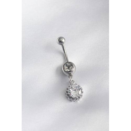 316L Cerrahi �elik Zirkon Ta�l� Sallant� Model Kad�n Piercing
