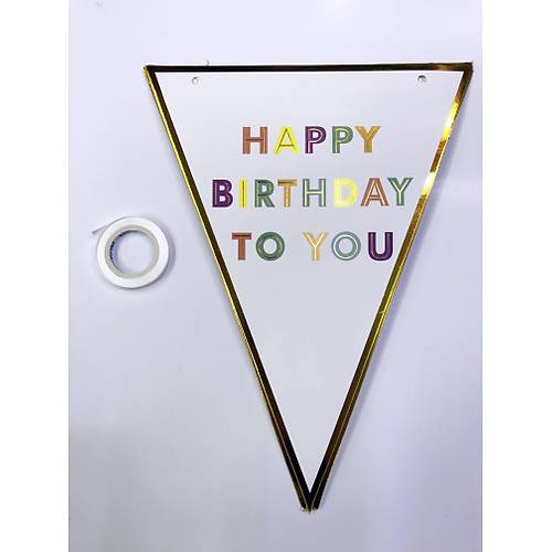 Happy Birthday To You Flama Bayrak S�s