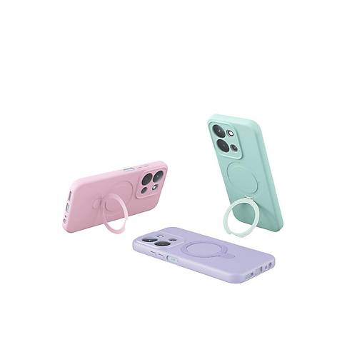 Redmi 15C 4G Regal Magsafe Standl� Kapak - ��l Titanyum