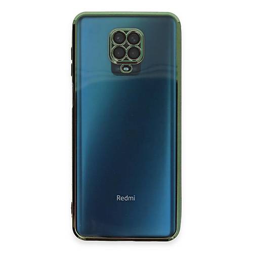 Redmi Note 9 Pro K�l�f Razer Lensli Silikon - Ye�il